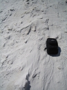 Mixed fine and coarse grains in interdune area