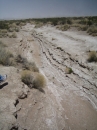 Drainage from alluvial fan into Lake Lucero