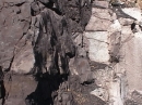 Dike at Cucharas River crossing on CO12  Contact zone closeup  