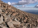 Tallus slope  approaching summit of West Spanish Peak  