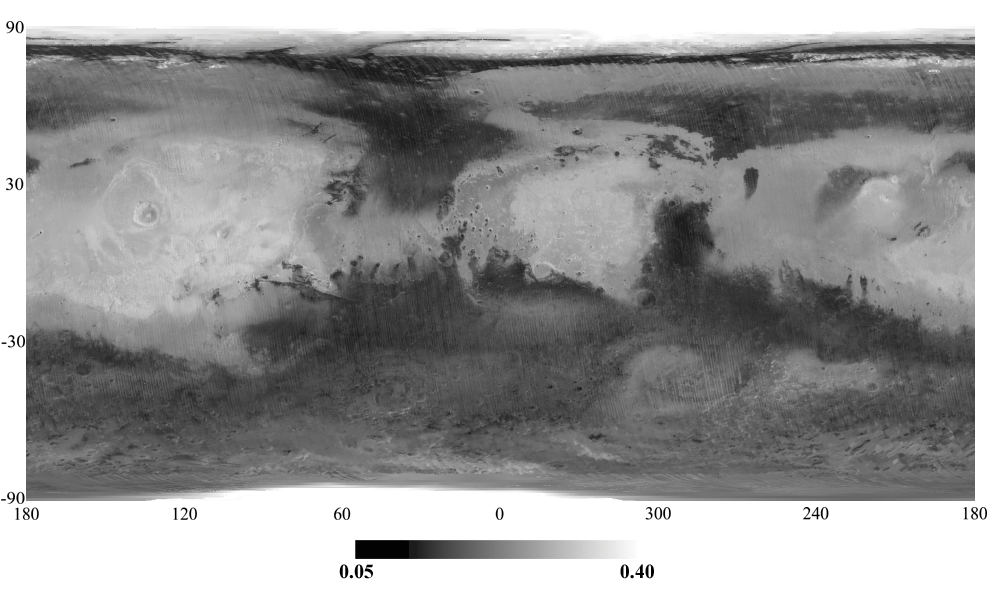 TES albedo map