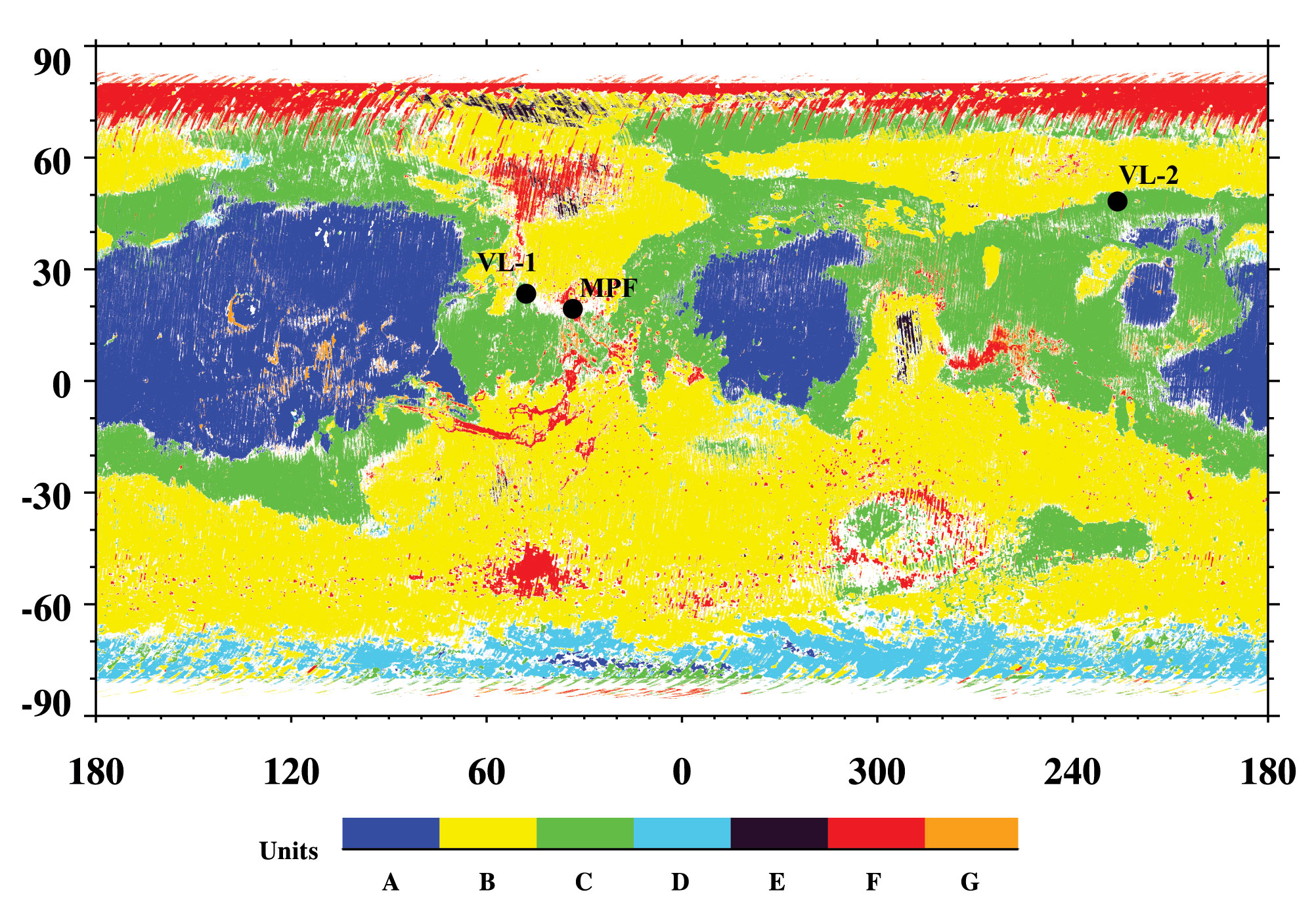 inertia-albedo unit map